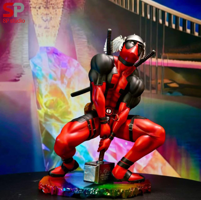 【Pre order】SP Studio 1/4 Marvel Deadpool Cos Thor Rainbow Bridge Statue