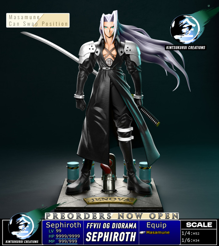 【Pre order】Kintsukuroi Creations 1/6&1/4 Final Fantasy VII Sephiroth OG