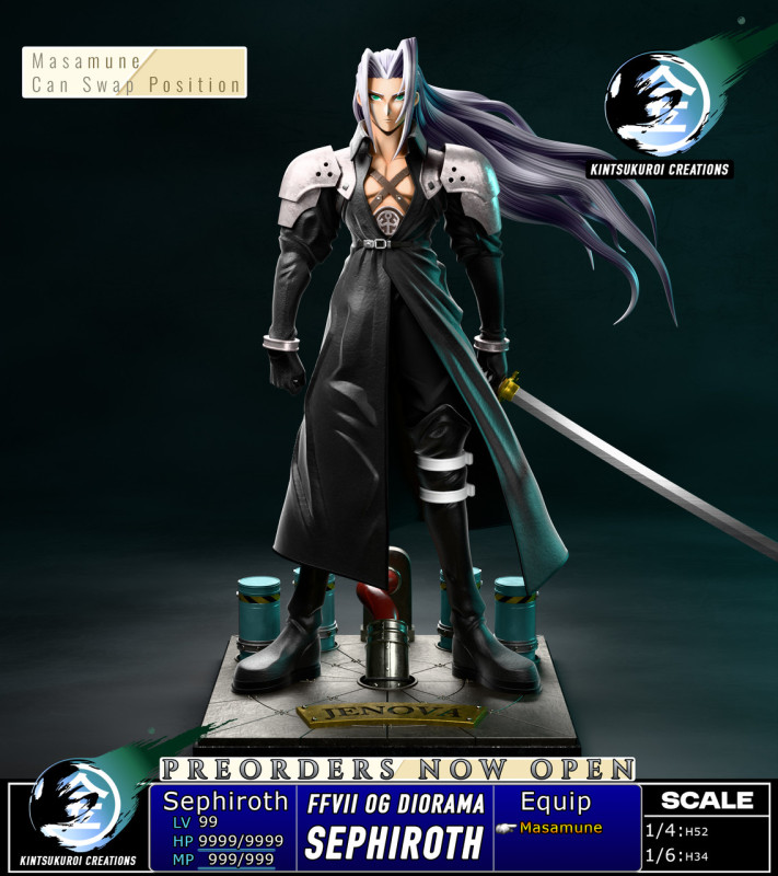 【Pre order】Kintsukuroi Creations 1/6&1/4 Final Fantasy VII Sephiroth OG