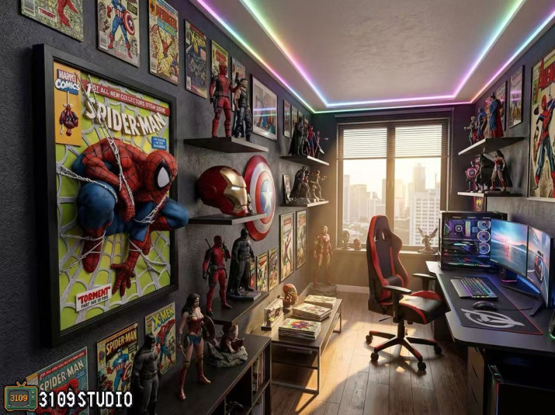 【Pre order】3109 Studio 1/4 Marvel Mural Spider Man