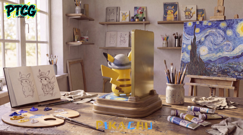 【Pre order】PTCG Studio Pokémon Pikachu cos Vincent van Gogh