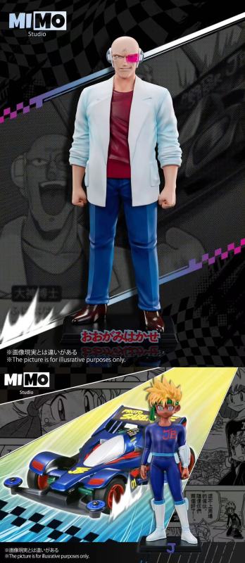 【Pre order】Mimo Studio Bakusō Kyōdai Let's & Go!! Dr. Ogami  &  J Resin Statue