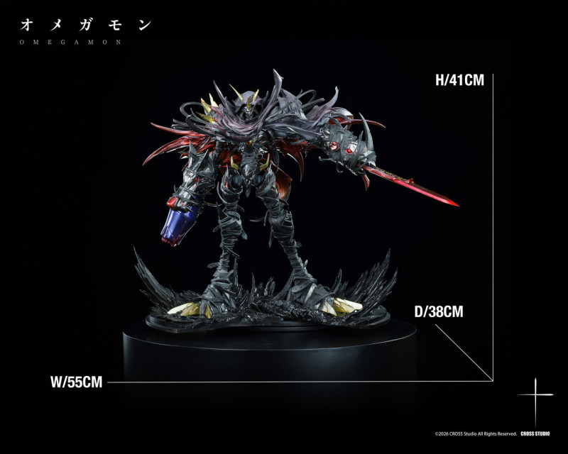 【Pre order】Cross Studio digimon Omegamon Zwart Defeat