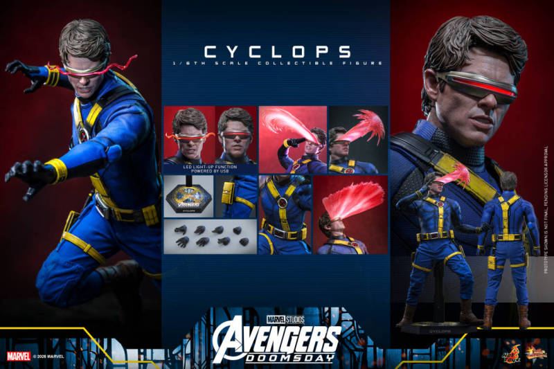 【Pre order】Hot Toys Studio 1/6 Avengers: Doomsday Cyclops Collectible Figure MMS908 MMS909 (Licensed)