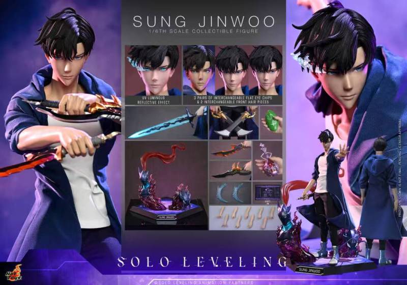 【Pre order】Hot Toys Studio 1/6 Sung Jin‑woo Collectible Figure Solo Leveling TMS193 (Licensed)