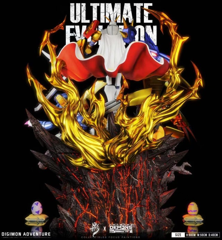 【Pre order】Lueying X Demons Studio Digimon Adventure Omegamon Ultimate Evolution Diorama With LED