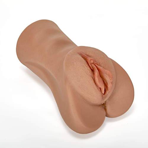 Wheat-Colored Lifelike Clitoris Big Labia Vagina Stroker