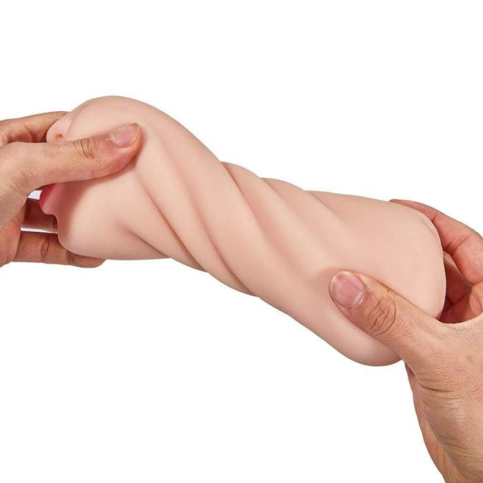 5.9 Inch Double-Channel Deep Oral Pussy Sex Masturbator