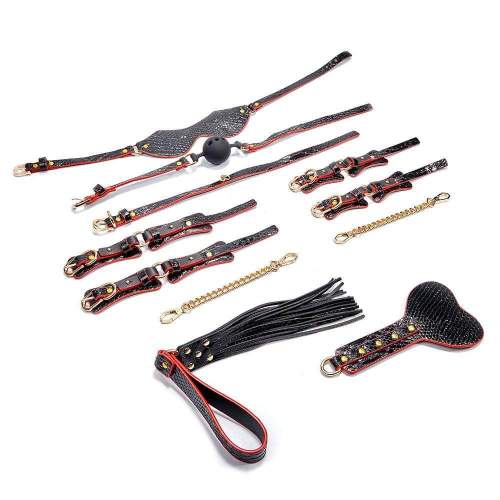 Crocodile Pattern 7-Piece Restraints Set