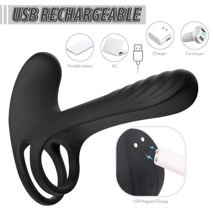 Pulse Vibrating Girth Enhancer Penis Ring