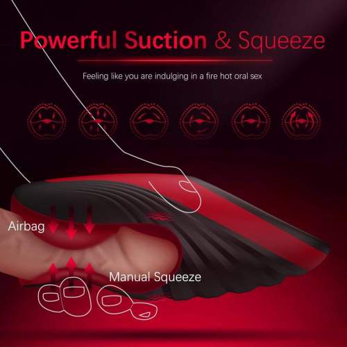 3 IN 1 Automatic Sucking Heating Squeezing Male Masturbator