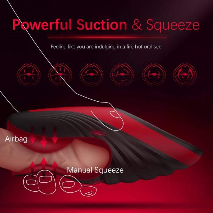 3 IN 1 Automatic Sucking Heating Squeezing Male Masturbator