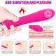 Pink Silicone Vibrator with Automatic Heating