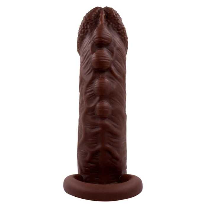 5.7 Inch 10 Vibrations Rough Glans Bumps Hollow Penis Sleeve