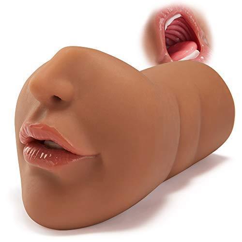 6.3'' Tanned Mouth Blowjob Masturbator Stroker