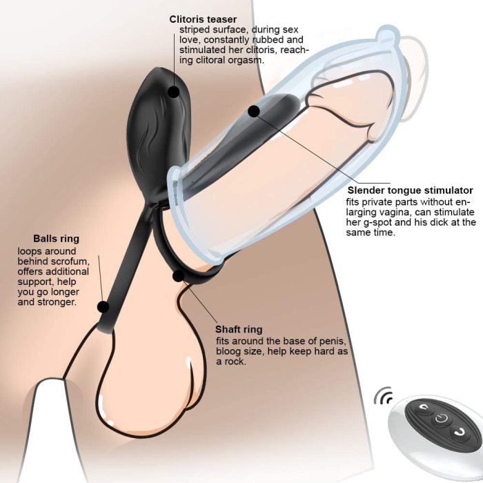 trojan lubricants premium New Vibrating Cock Ring Penis Ring Couples Vibrators Male Delay Ejacul –  Honeyloveyou main image 0