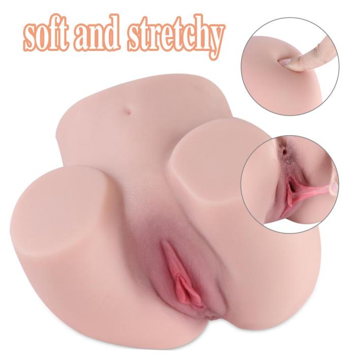 7.08'' TPR Dual Holes Charming Chubby Buttock