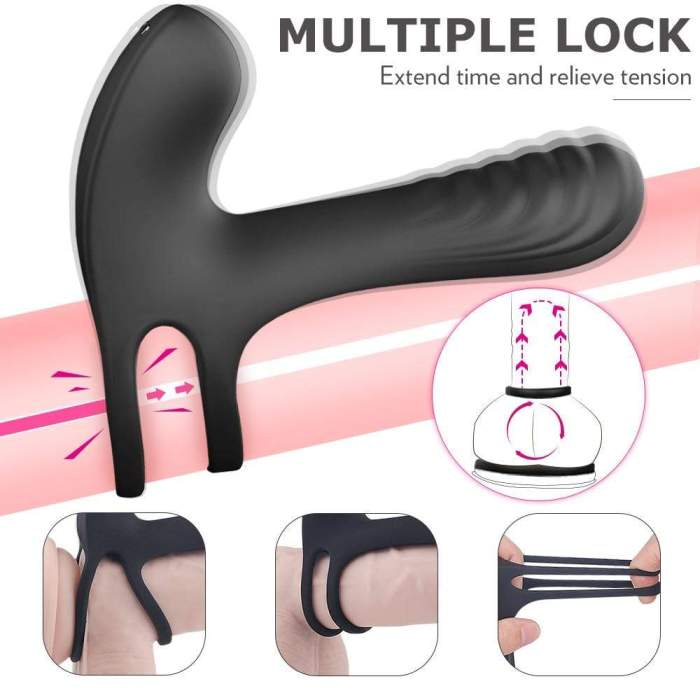 Pulse Vibrating Girth Enhancer Penis Ring