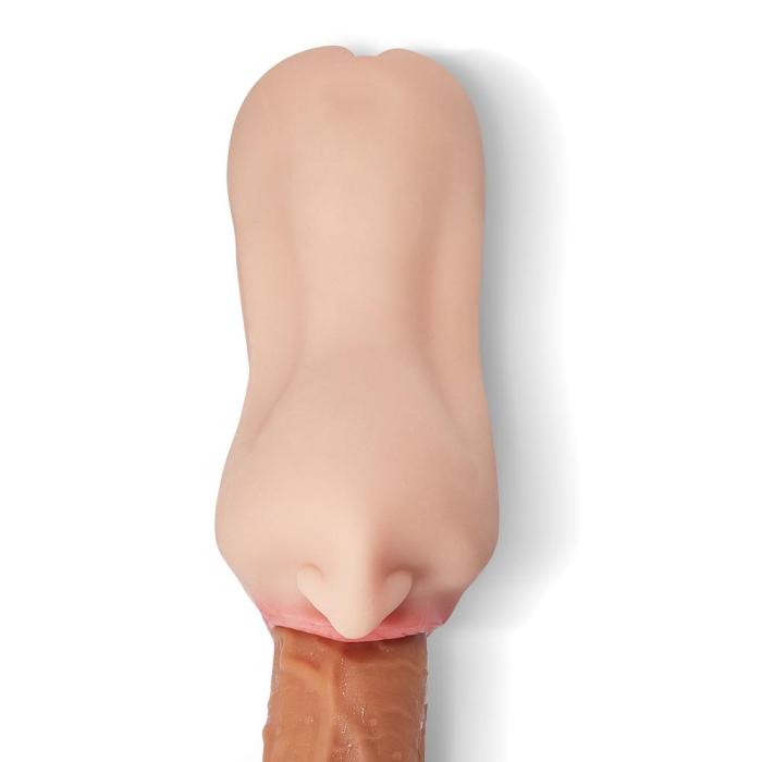 5.9 Inch Double-Channel Deep Oral Pussy Sex Masturbator