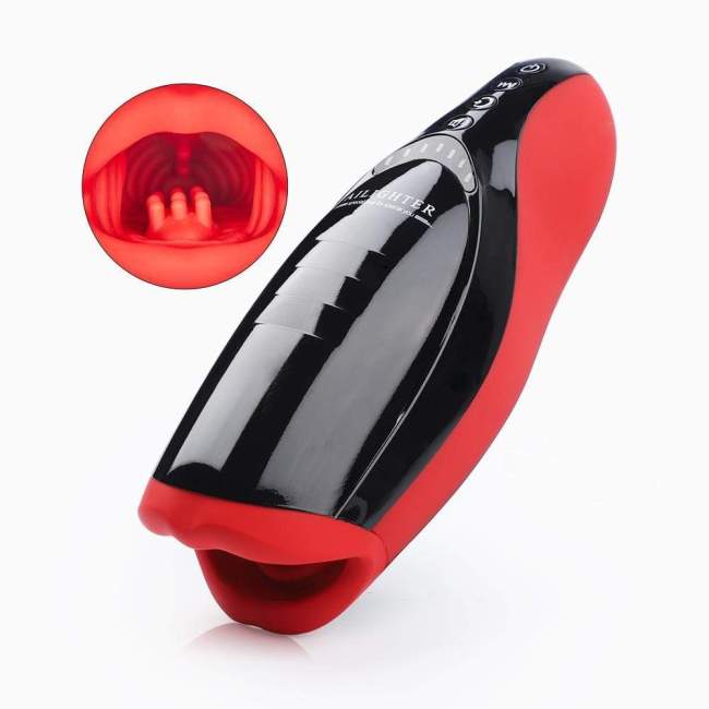 AILIGHTER 10 Vibrating 5 Sucking Heating Blowjob Masturbator