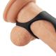 Silicone Beaded Penis Ring with Ball Ring