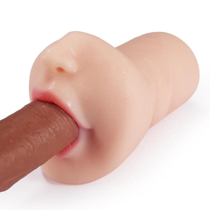 Blowjoblove 6.29  White Skin Red Lip Deep Throat Stroker