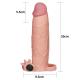 LOVETOY 7.9 Inch Thicker Longer Vibrating Realistic Penis Extension Sleeve