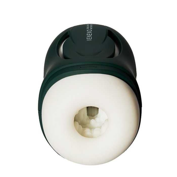 Dark-Green 10 Vibrating Manual Sucking Heating Masturbator