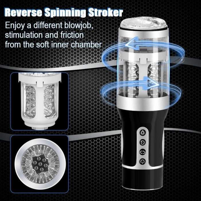 Automatic 7*7 Thrusting Rotating Modes Oral Sex Masturbation Cup