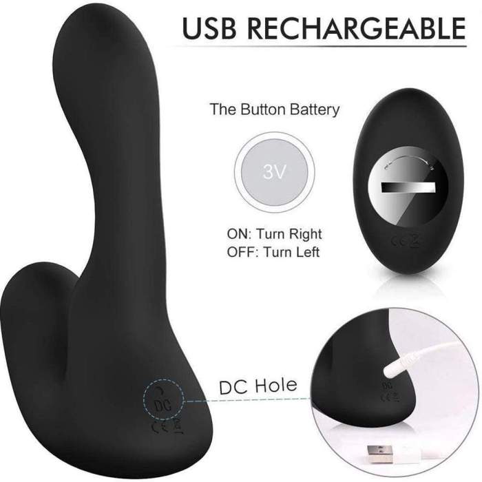 9 Vibrating Double Motor 30° Wave-Motion Prostate Massager