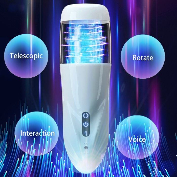 Male Masturbator Automatic Rotating Intelligent Voice Blowjob Cup Vibrator Pussy Male Machine