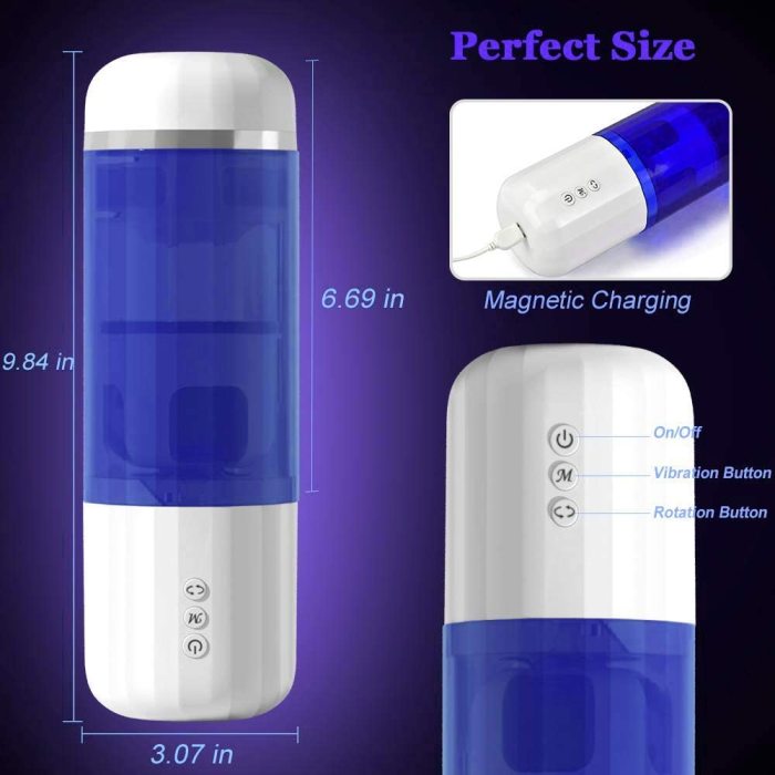 HURRICANE Blowjob Toy 5*10 Adjustable Modes Masturbation Cup 