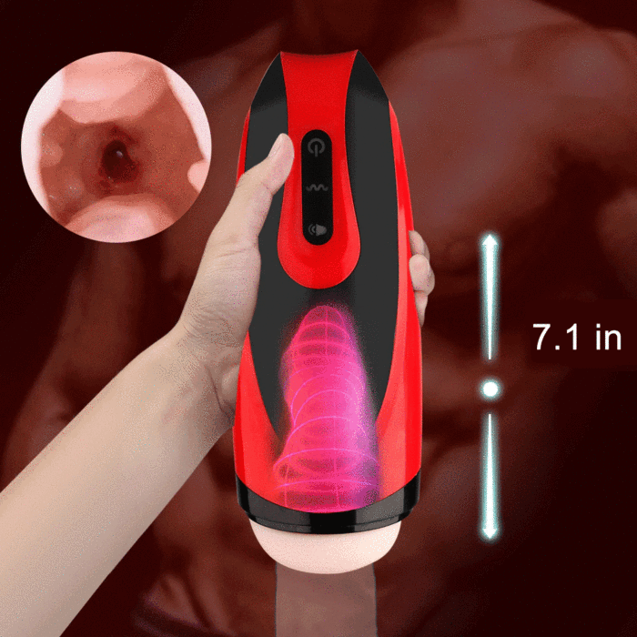 10*7 Adjustable Modes Deep Throat Blowjob Masturbator