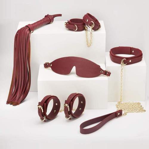 Buyging™ ROOMFUN Retro Red Leather Bondage Kit