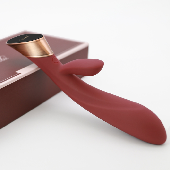 Touch Screen Massager Female Vibrator Easy to Operate Synchronous Stimulation Inside and Outside Environmentally Silicone