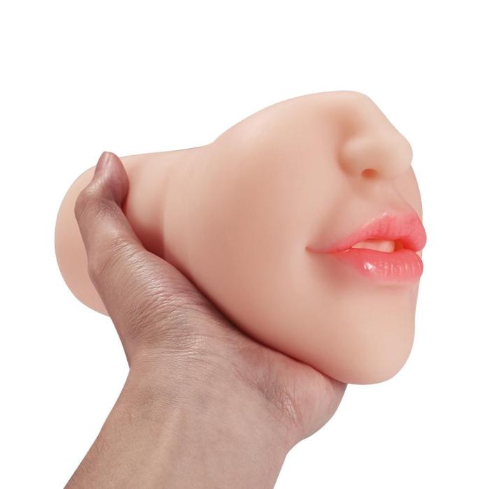 Blowjoblove 6.29  White Skin Red Lip Deep Throat Stroker
