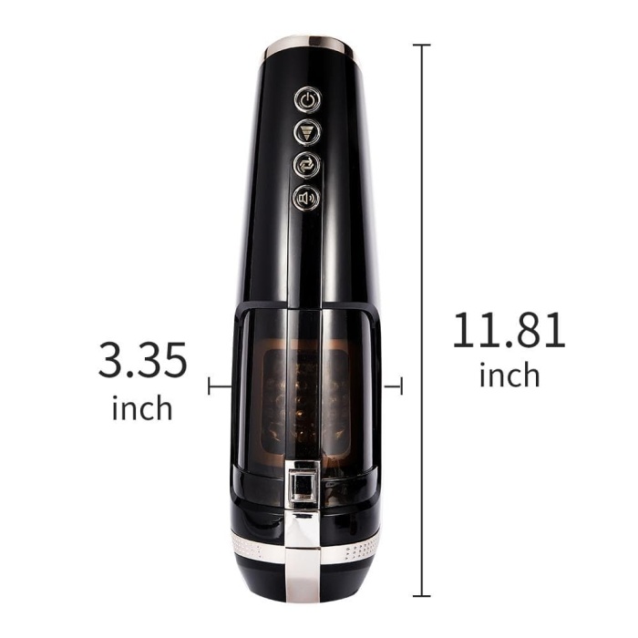 AILIGHTER 5-Frequency Telescoping Heating Masturbator