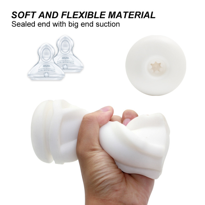Bullet-shaped Silicone Exterior Sucking Vibration Masturbator