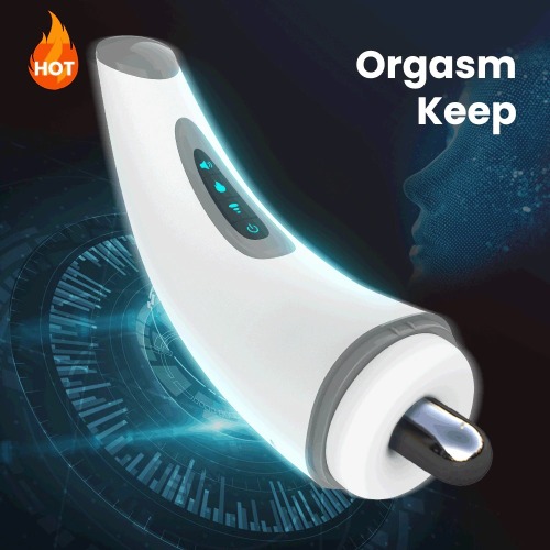 Curved Handle 7 Vibrating 3 Sucking Heating Masturbator