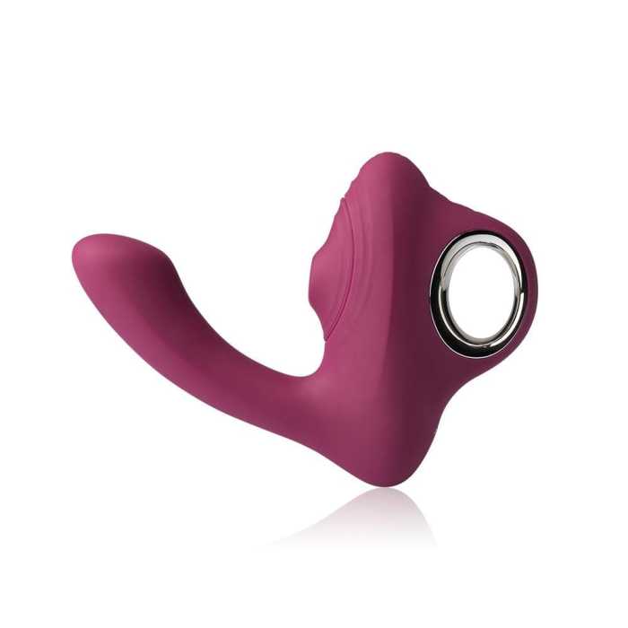 Circle-handle Heating G-Spot Clitoral Sucking Vibrator