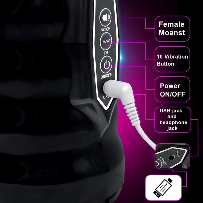 Adamfun™ Pocketpussy with a Bullet Vibrator| Best Pocket Pussy