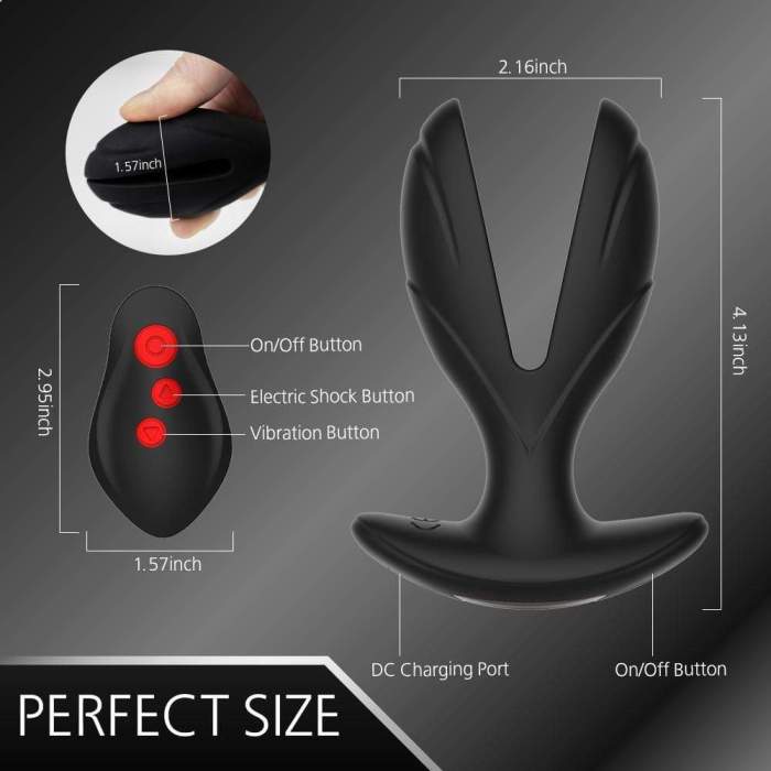 Electric Shock Anal Expansion Vibrator
