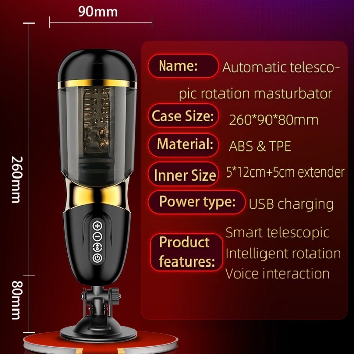 Telescopic Rotation 10*10 modes Silicone vagina real pussy adult Masturbator
