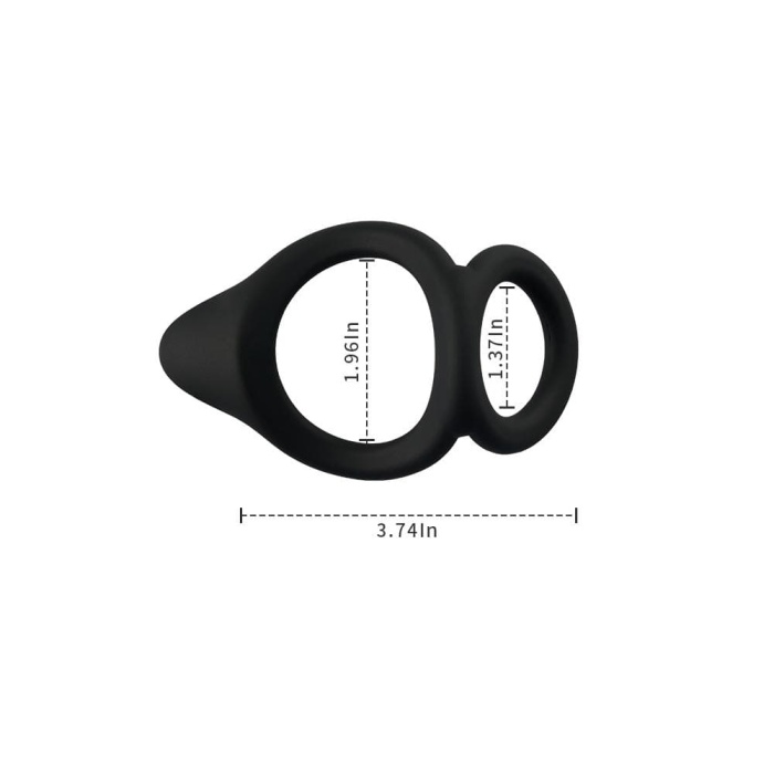 Dual Silicone Cock Ring