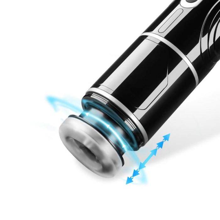 7-Pattern Telescoping & 7 Speed Spinning Male Masturbator