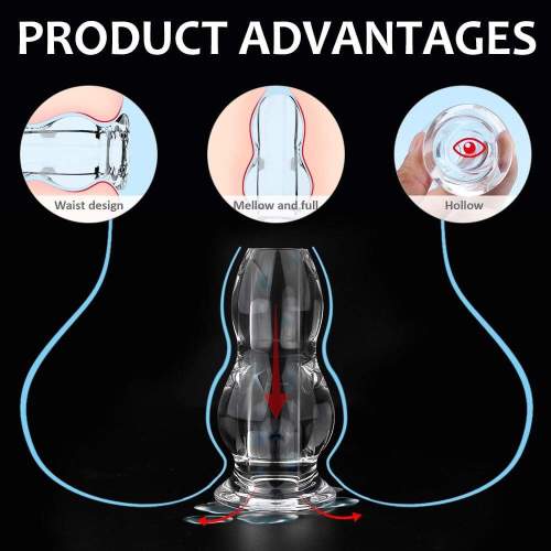 3PCs Transparent Anal Toys