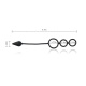 3 in 1 Cock Ring with Tapered Anal Plug