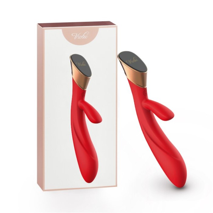 Touch Screen Massager Female Vibrator Easy to Operate Synchronous Stimulation Inside and Outside Environmentally Silicone