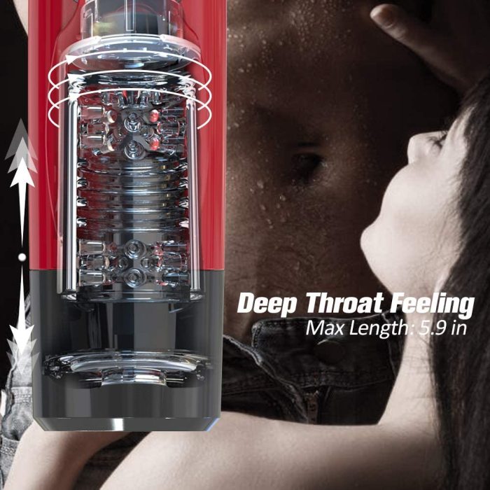 Dark Knight Adjustable Telescopic Rotation Male Masturbator