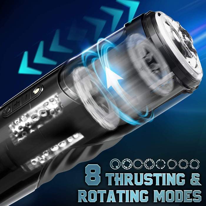 Ergonomic 8 Thrusting Modes Vision Window Automatic Masturbator